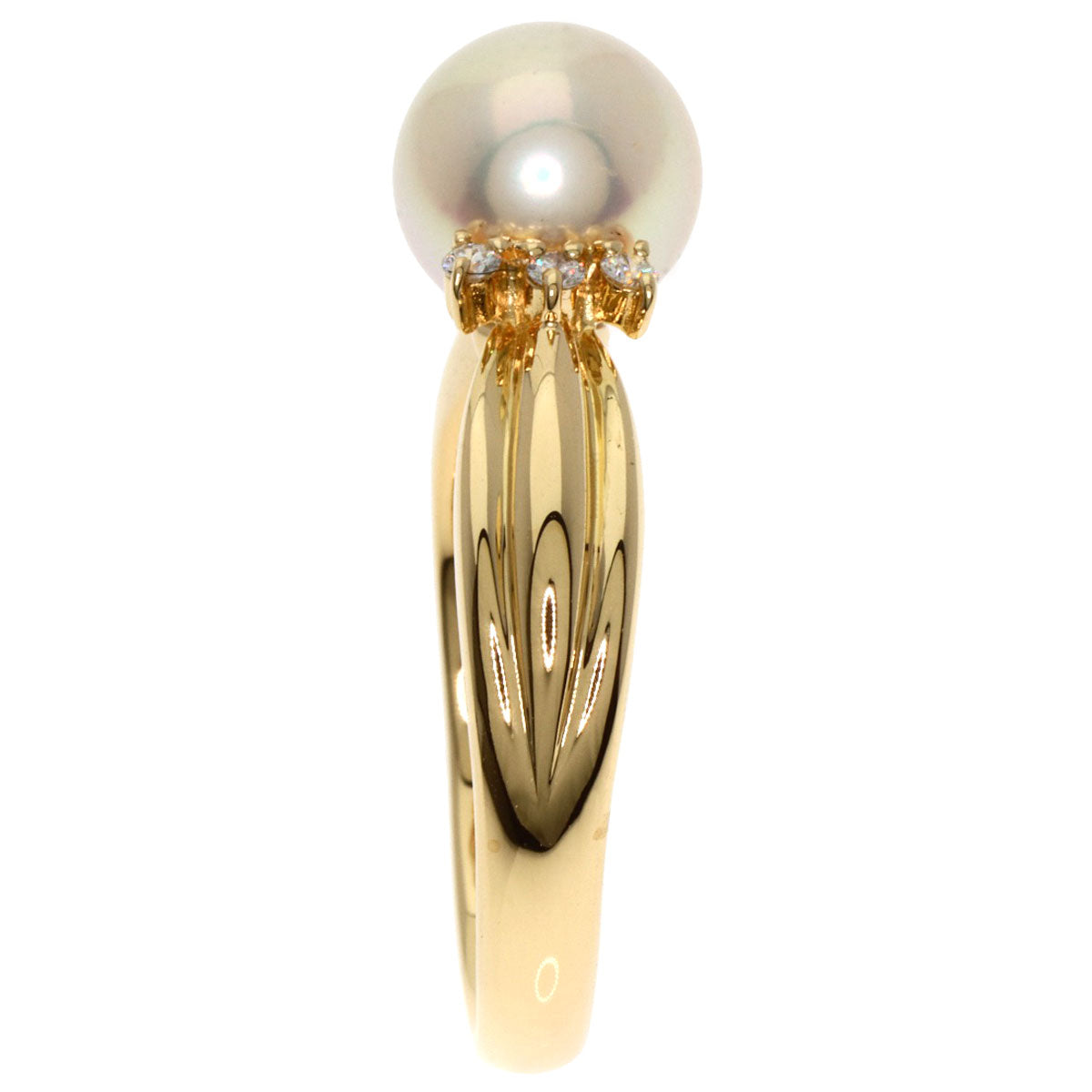 POLA Pearl Pearl Ring K18 Yellow Gold Ladies [Used]