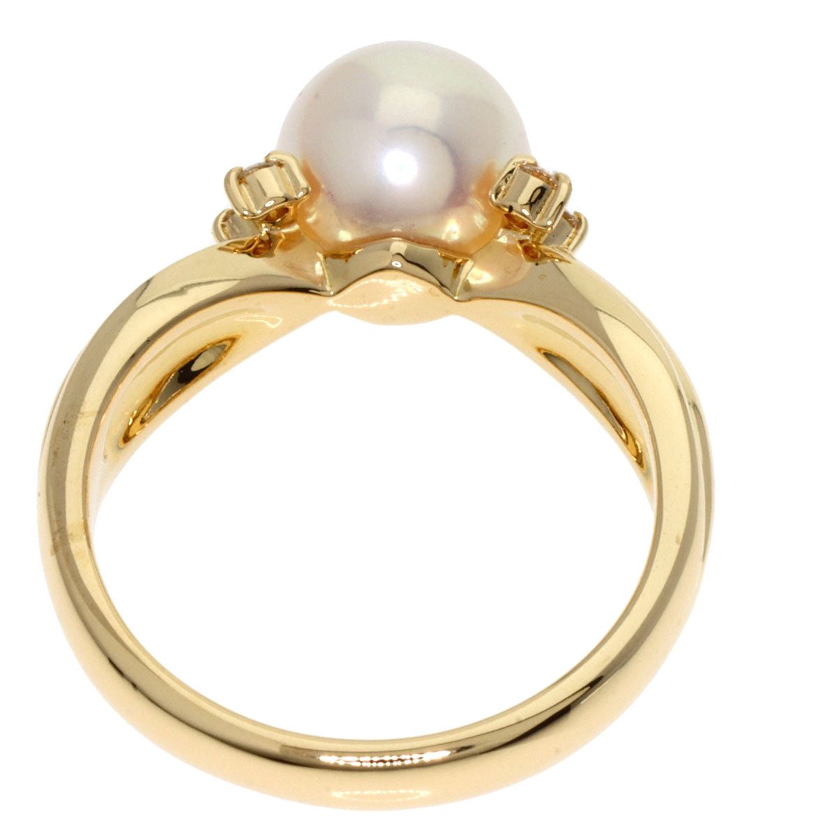 POLA Pearl Pearl Ring K18 Yellow Gold Ladies [Used]