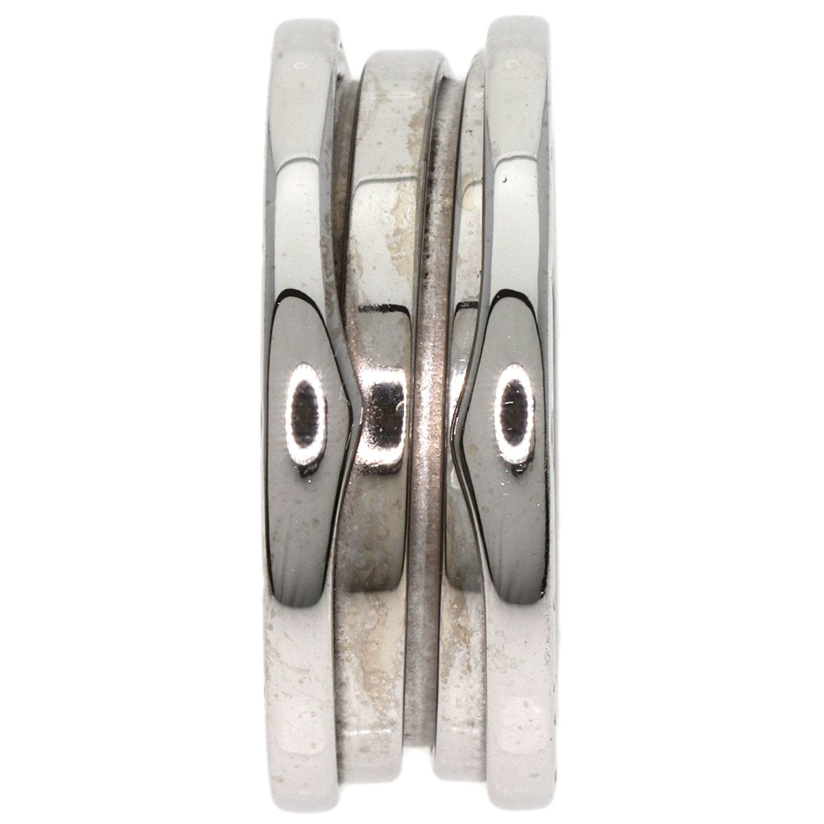 BVLGARI B.zero1 2 band #52 Ring K18 White Gold Ladies [Used]
