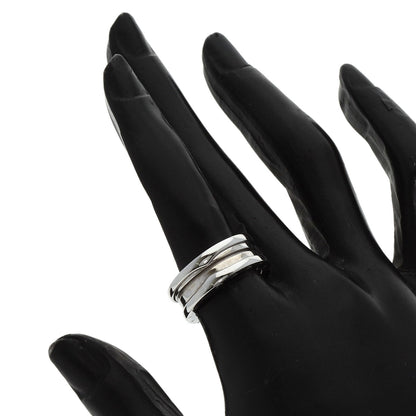 BVLGARI B.zero1 2 band #52 Ring K18 White Gold Ladies [Used]