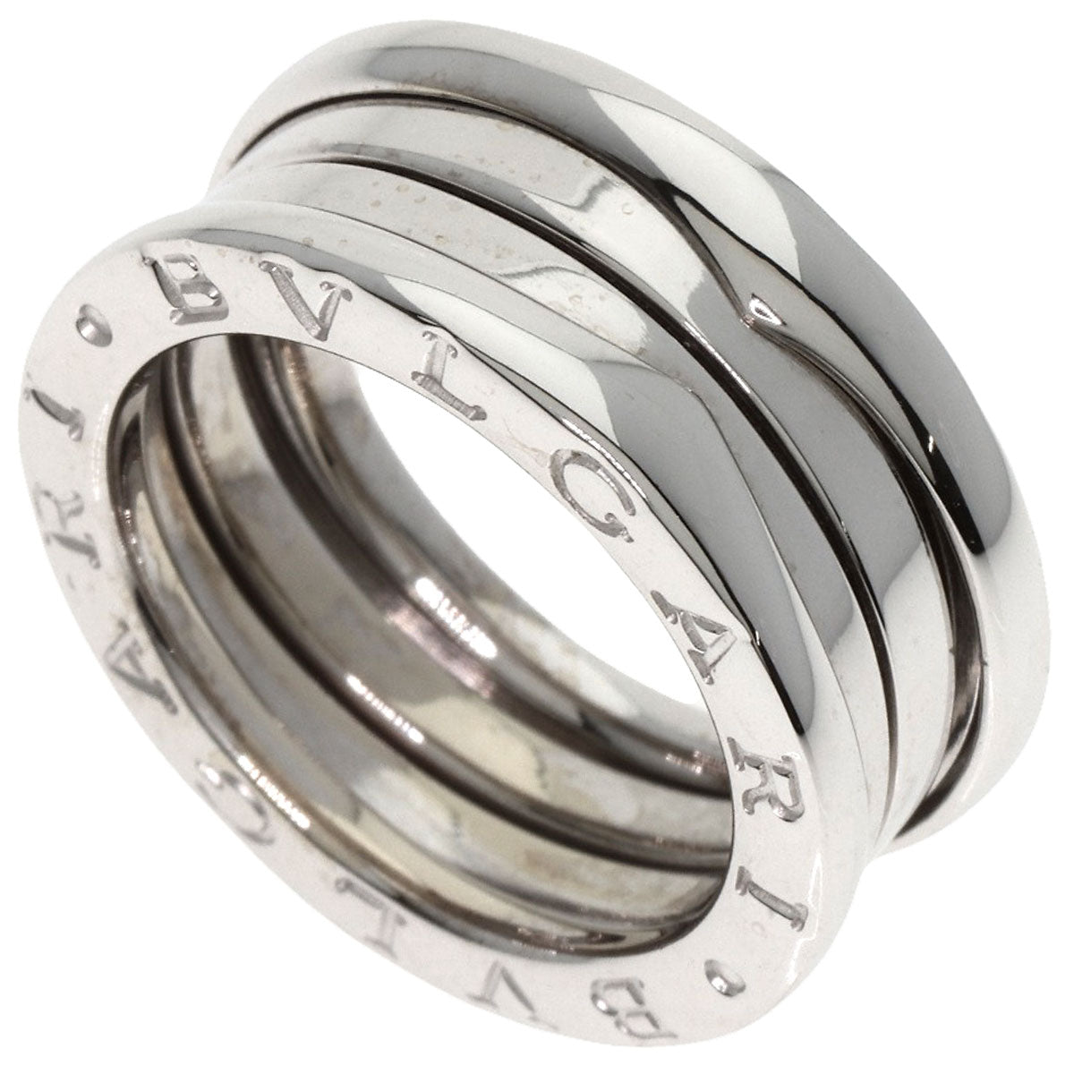 BVLGARI B.zero1 3 Band #49 Ring K18 White Gold Ladies [Used]