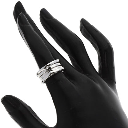 BVLGARI B.zero1 3 Band #49 Ring K18 White Gold Ladies [Used]
