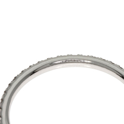 HARRY WINSTON Micro Pave Half Eternity Diamond Ring Platinum PT950 Ladies [Used]