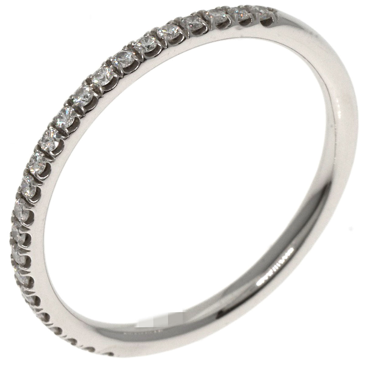HARRY WINSTON Micro Pave Half Eternity Diamond Ring Platinum PT950 Ladies [Used]