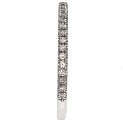 HARRY WINSTON Micro Pave Half Eternity Diamond Ring Platinum PT950 Ladies [Used]