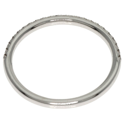 HARRY WINSTON Micro Pave Half Eternity Diamond Ring Platinum PT950 Ladies [Used]