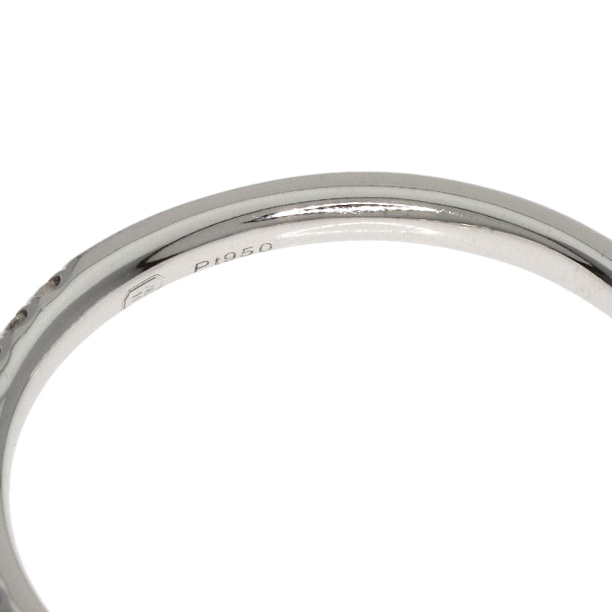 HARRY WINSTON Micro Pave Half Eternity Diamond Ring Platinum PT950 Ladies [Used]