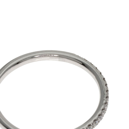 HARRY WINSTON Micro Pave Half Eternity Diamond Ring Platinum PT950 Ladies [Used]