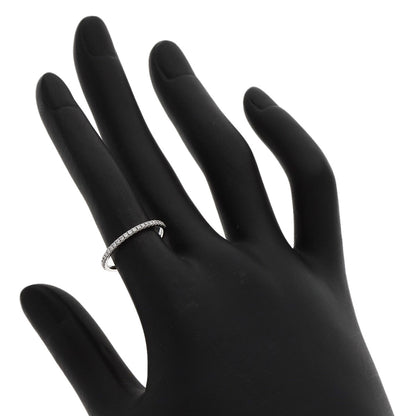 HARRY WINSTON Micro Pave Half Eternity Diamond Ring Platinum PT950 Ladies [Used]