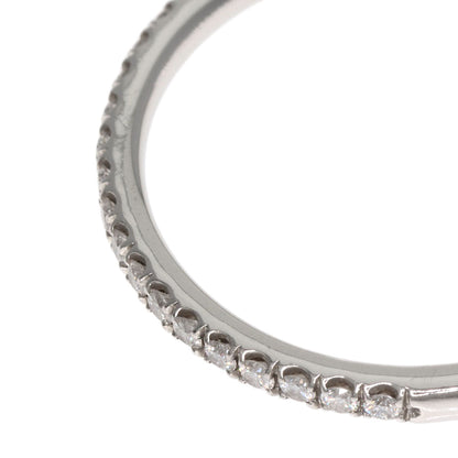 HARRY WINSTON Micro Pave Half Eternity Diamond Ring Platinum PT950 Ladies [Used]