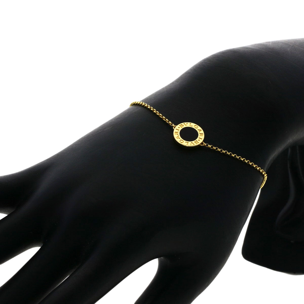 BVLGARI BVLGARI BVLGARI Onyx Bracelet K18 Yellow Gold Ladies [Used]