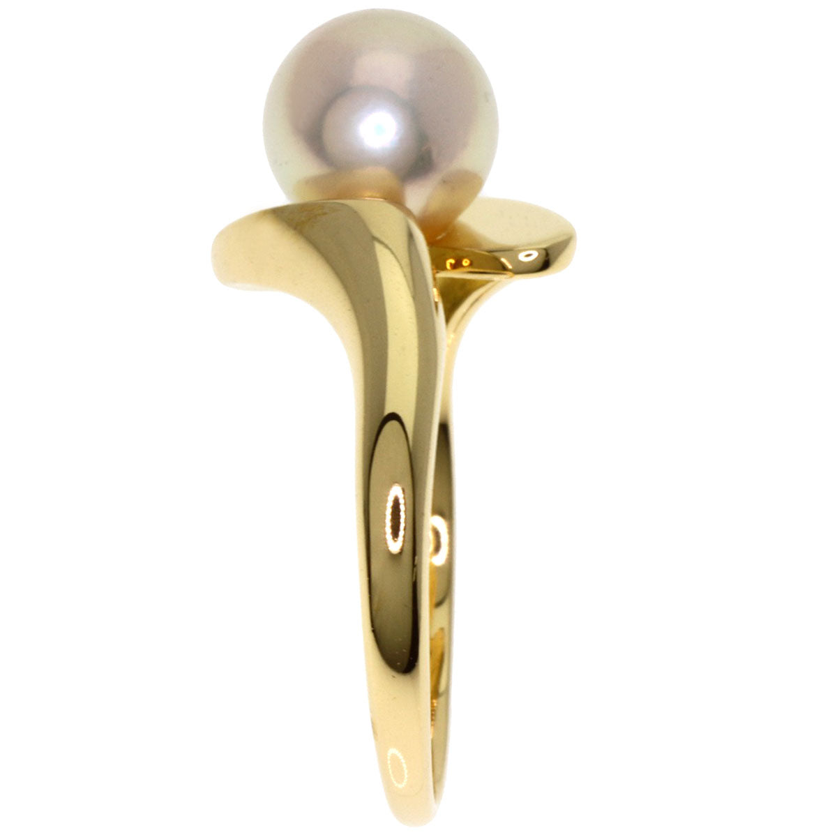 MIKIMOTO Pearl Pearl Ring K18 Yellow Gold Ladies [Used]