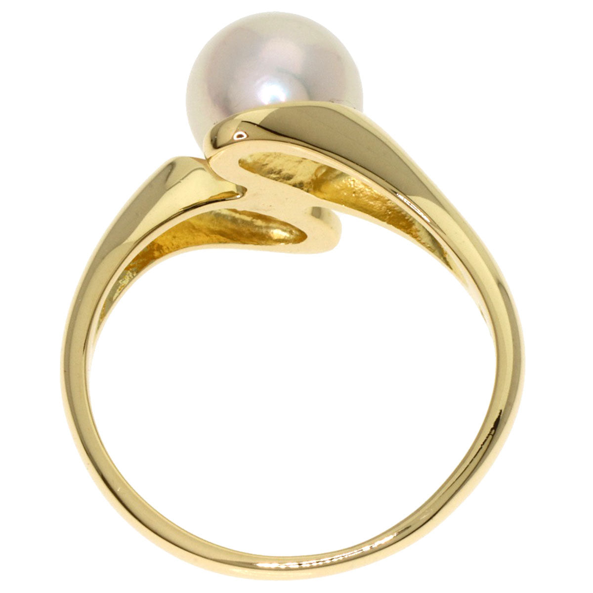MIKIMOTO Pearl Pearl Ring K18 Yellow Gold Ladies [Used]