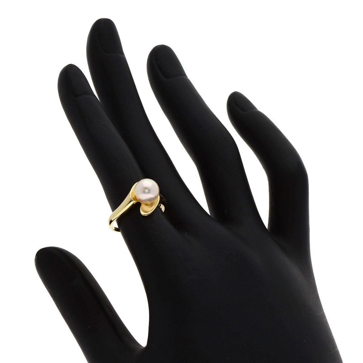 MIKIMOTO Pearl Pearl Ring K18 Yellow Gold Ladies [Used]