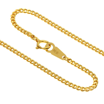 Chain 19.3" Necklace K24 Yellow Gold  10.2g�@Ladies