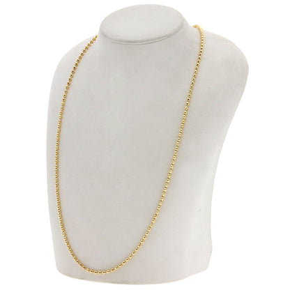 Ball Chain Necklace K18 Yellow Gold  20.6g�@Ladies
