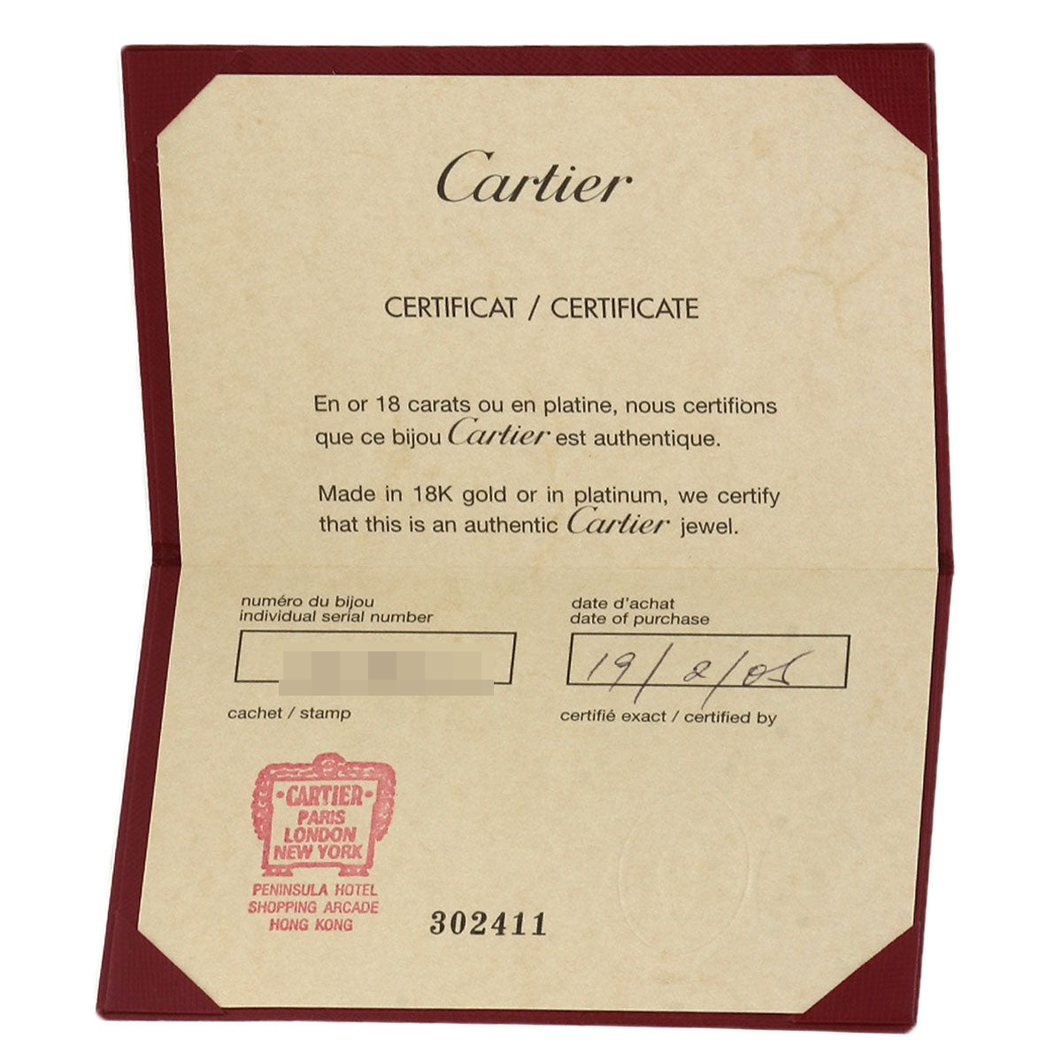 CARTIER C Heart 1P Diamond # 48 Ring K18 White Gold Ladies [Used]