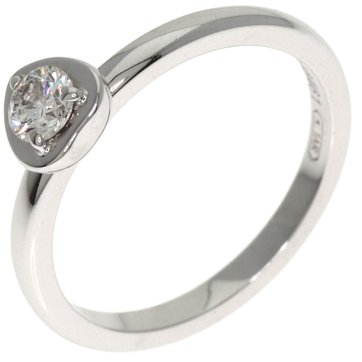 CARTIER Amour Diamond #47 Ring K18 White Gold Ladies [Used]