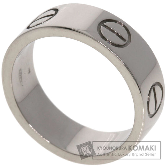 CARTIER   love ring #48 Ring  K18 White Gold Ladies [Used]