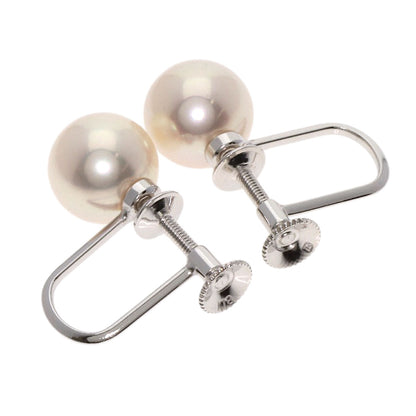 MIKIMOTO   Akoya pearl Pearl Earring  K18 White Gold Ladies [Used]