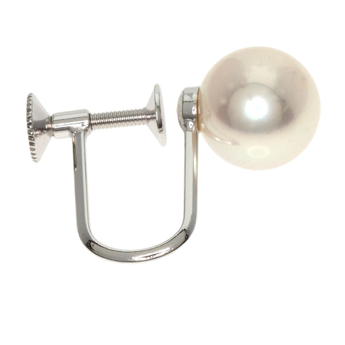 MIKIMOTO   Akoya pearl Pearl Earring  K18 White Gold Ladies [Used]