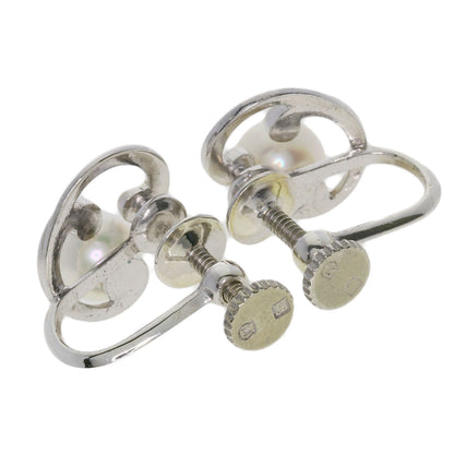MIKIMOTO Pearl Pearl Earring Silver Ladies [Used]