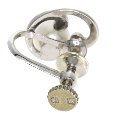 MIKIMOTO Pearl Pearl Earring Silver Ladies [Used]