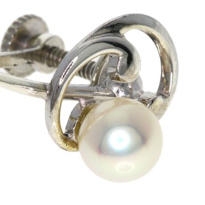 MIKIMOTO Pearl Pearl Earring Silver Ladies [Used]