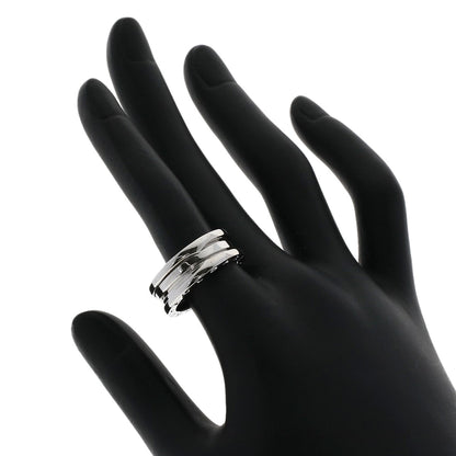 BVLGARI B.zero1 2 band #55 Ring K18 White Gold Ladies [Used]