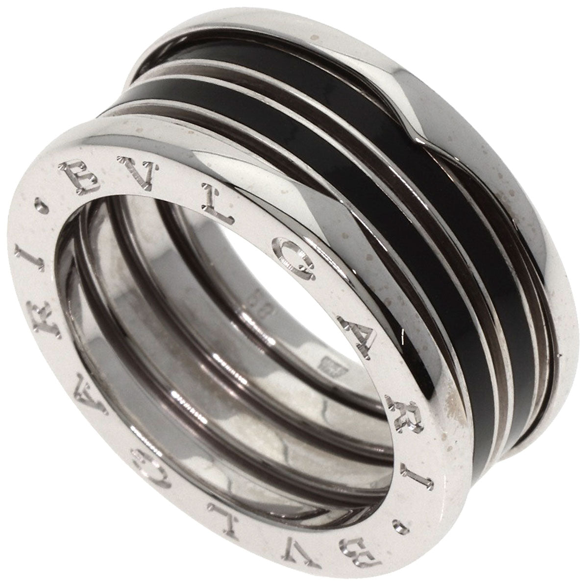 BVLGARI B.zero1 4 band #58 Ring K18 White Gold Ladies [Used]