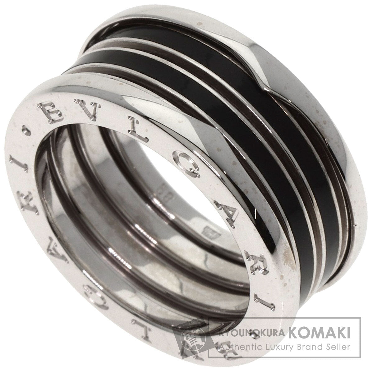 BVLGARI B.zero1 4 band #58 Ring K18 White Gold Ladies [Used]