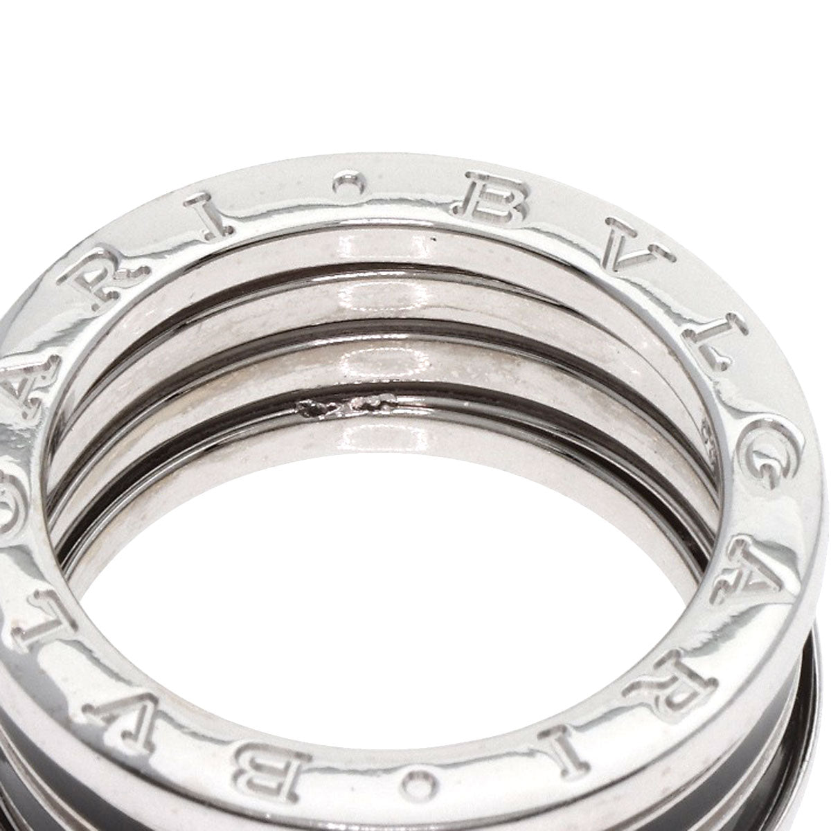BVLGARI B.zero1 4 band #58 Ring K18 White Gold Ladies [Used]