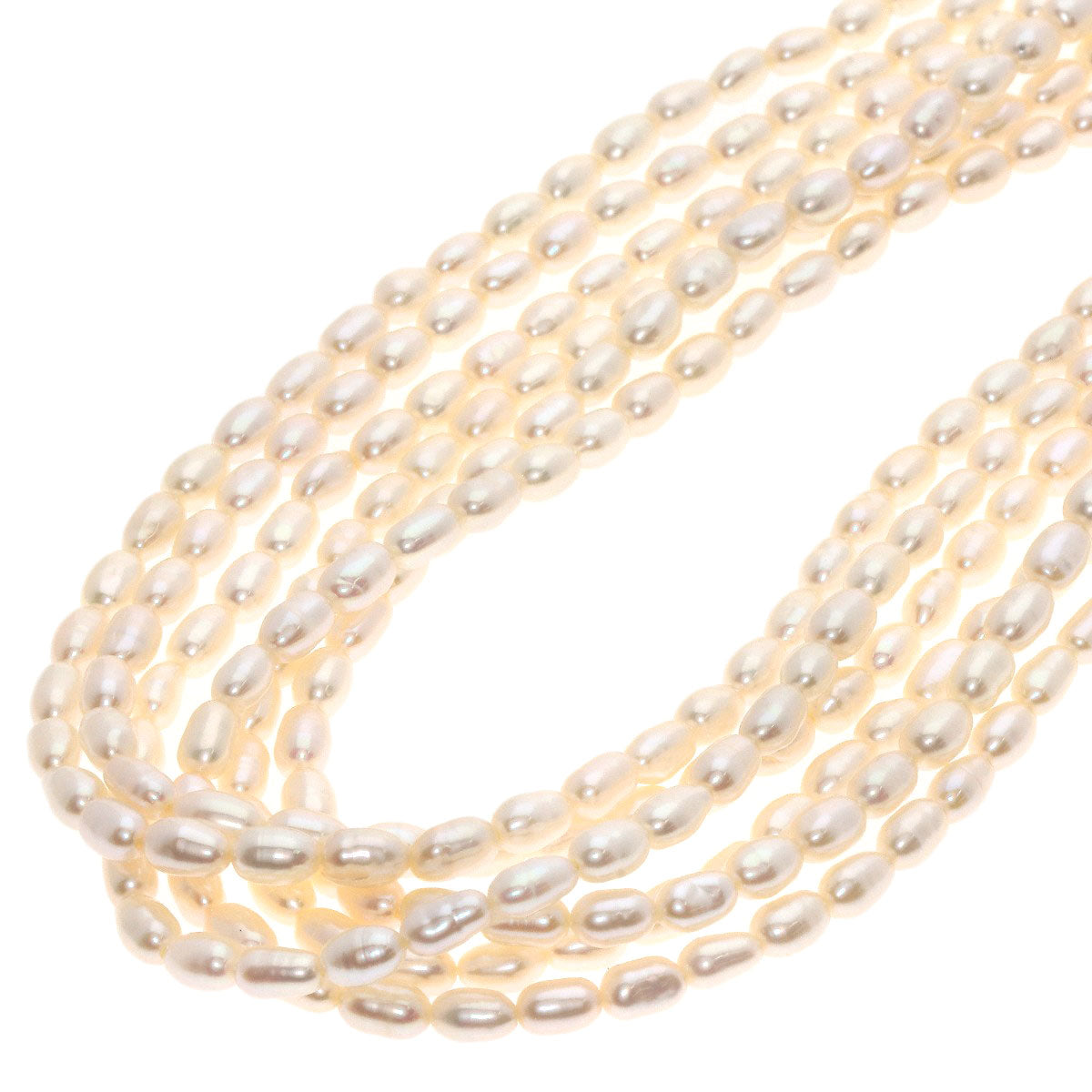 MIKIMOTO Freshwater Baby Pearl 6 Strands Necklace K18 Yellow Gold Ladies [Used]