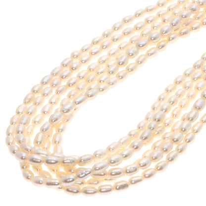 MIKIMOTO Freshwater Baby Pearl 6 Strands Necklace K18 Yellow Gold Ladies [Used]