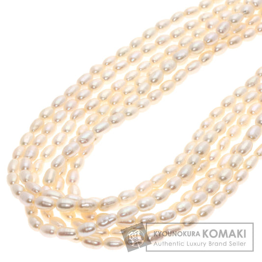 MIKIMOTO Freshwater Baby Pearl 6 Strands Necklace K18 Yellow Gold Ladies [Used]