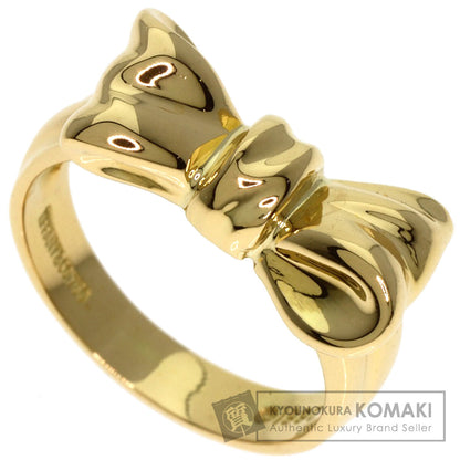 TIFFANY&Co. ribbon Ring K18 Yellow Gold Ladies [Used]