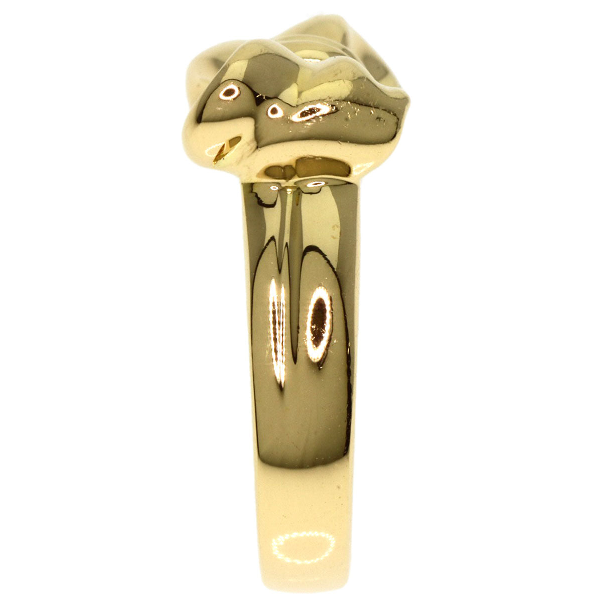 TIFFANY&Co. ribbon Ring K18 Yellow Gold Ladies [Used]