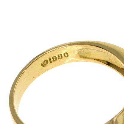 TIFFANY&Co. ribbon Ring K18 Yellow Gold Ladies [Used]