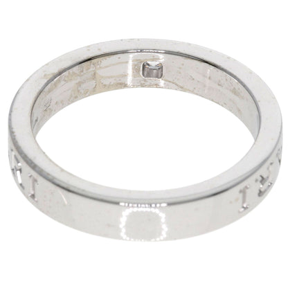 BVLGARI Double logo Diamond Ring K18 White Gold Ladies [Used]