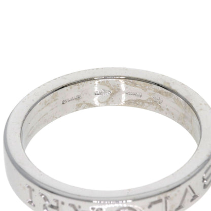 BVLGARI Double logo Diamond Ring K18 White Gold Ladies [Used]