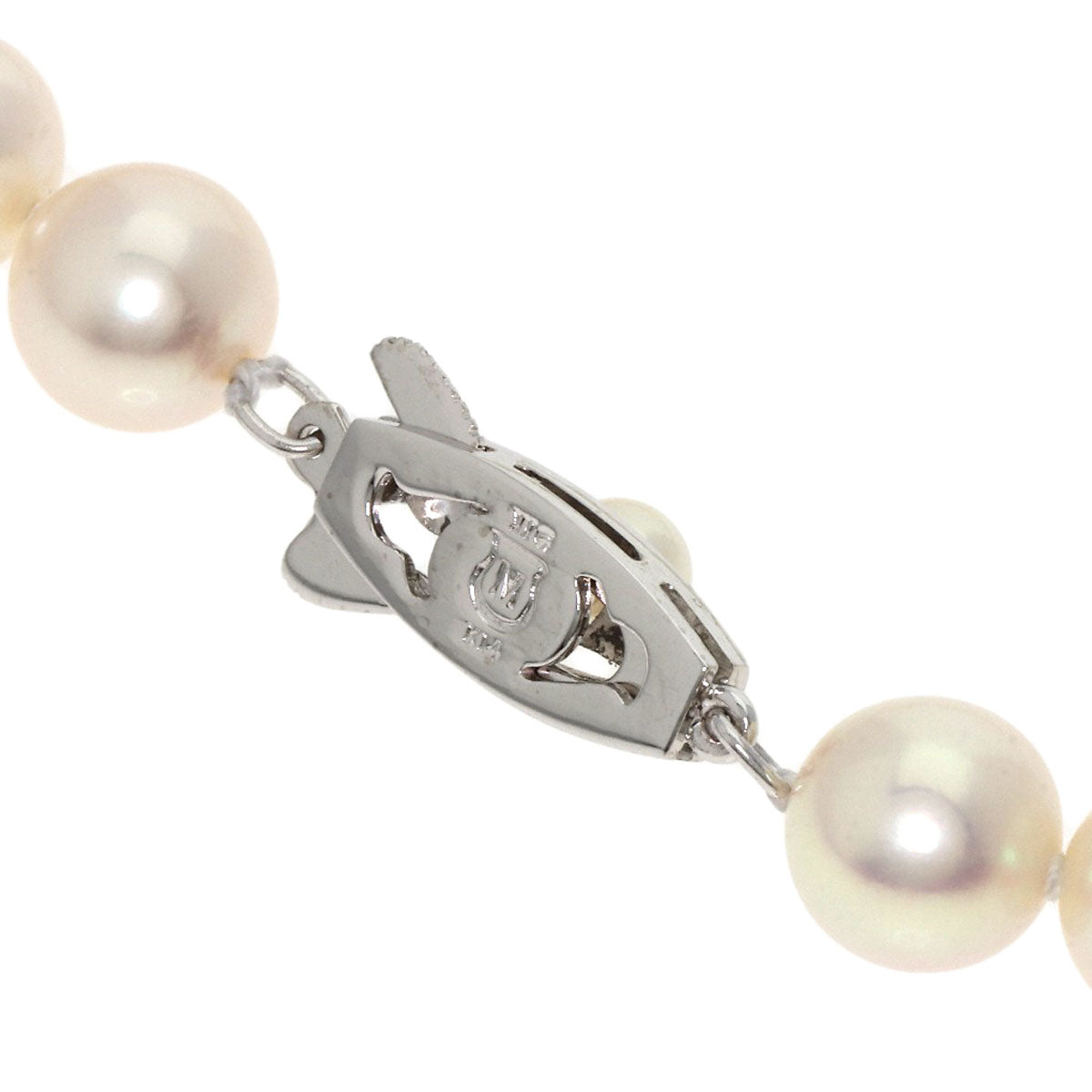 MIKIMOTO Pearl Pearl Long 42.5" Necklace K14 White Gold Ladies [Used]
