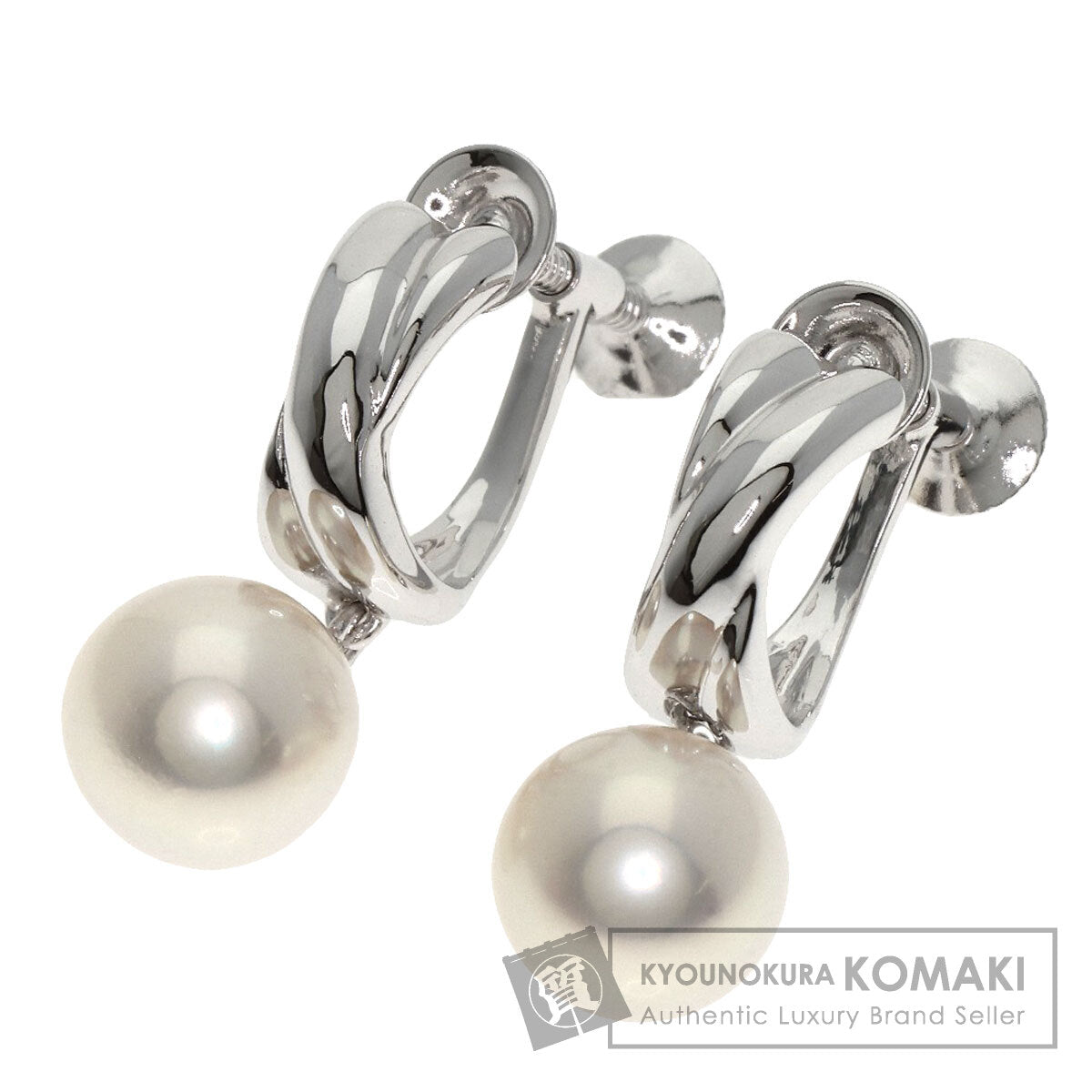 TASAKI Pearl Pearl Earring K18 White Gold Ladies [Used]