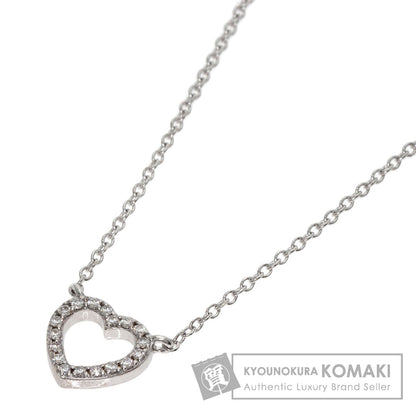 TIFFANY&Co.   Metro Heart Diamond Necklace  K18 White Gold Ladies [Used]
