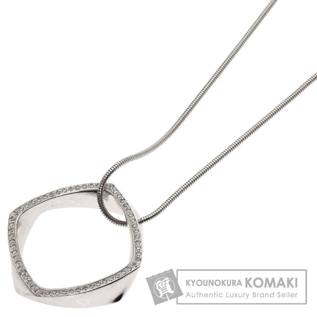 TIFFANY&Co.   Torque Frank Gehry Diamond Necklace  K18 White Gold Ladies [Used]