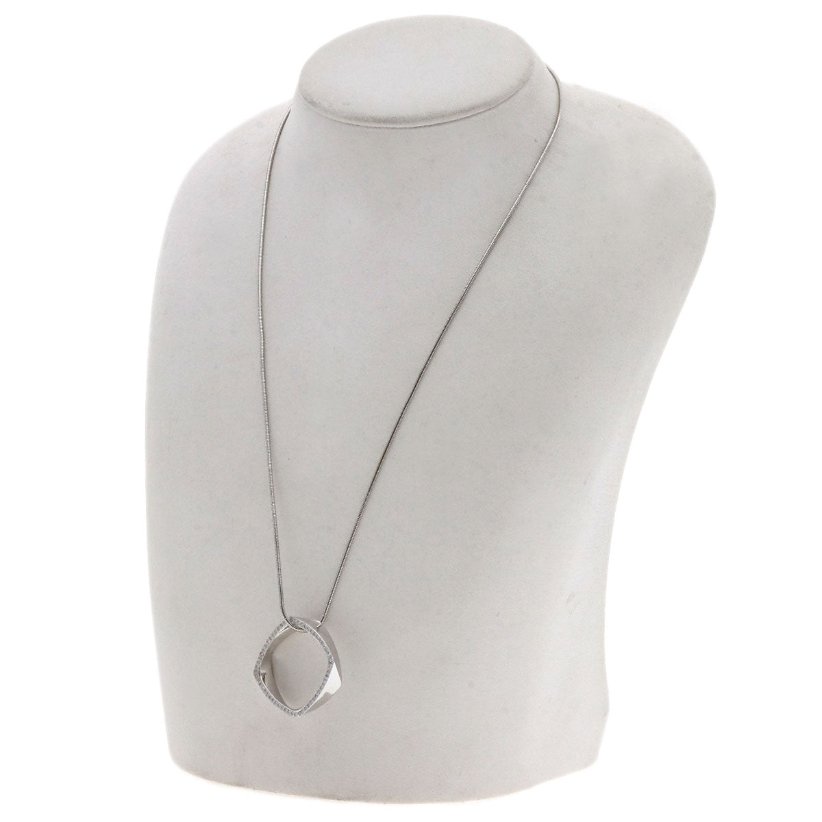 TIFFANY&Co.   Torque Frank Gehry Diamond Necklace  K18 White Gold Ladies [Used]