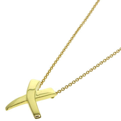 TIFFANY&Co. kiss Necklace K18 Yellow Gold Ladies [Used]