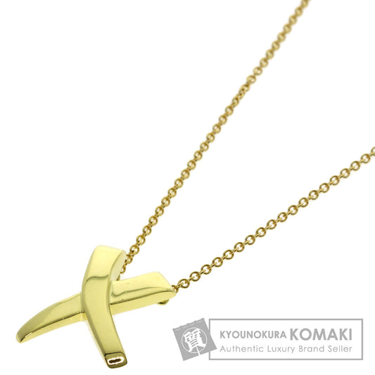 TIFFANY&Co. kiss Necklace K18 Yellow Gold Ladies [Used]
