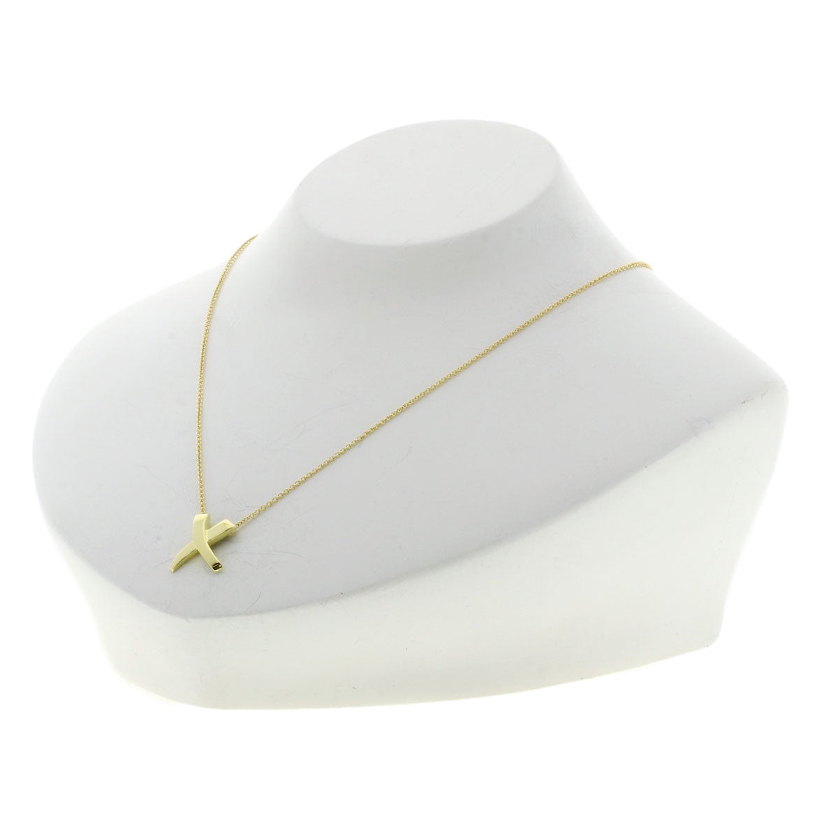 TIFFANY&Co. kiss Necklace K18 Yellow Gold Ladies [Used]