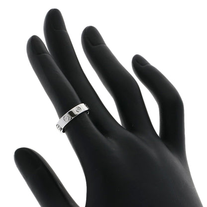 CARTIER love ring 1P Diamond #47 Ring K18 White Gold Ladies [Used]