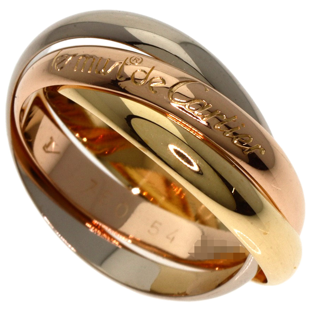 CARTIER Trinity #54 Ring K18 Yellow Gold K18 White GoldLadies [Used]